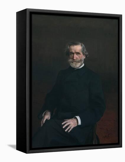 Portrait of Giuseppe Verdi-Giovanni Boldini-Framed Premier Image Canvas