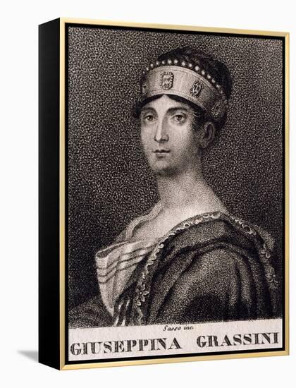 Portrait of Giuseppina Grassini-null-Framed Premier Image Canvas