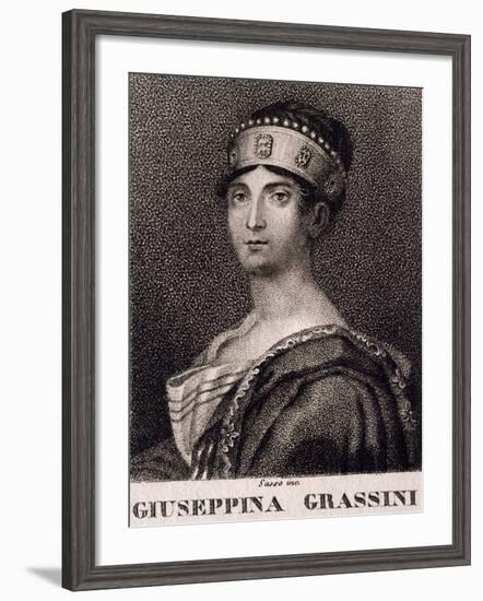 Portrait of Giuseppina Grassini-null-Framed Giclee Print