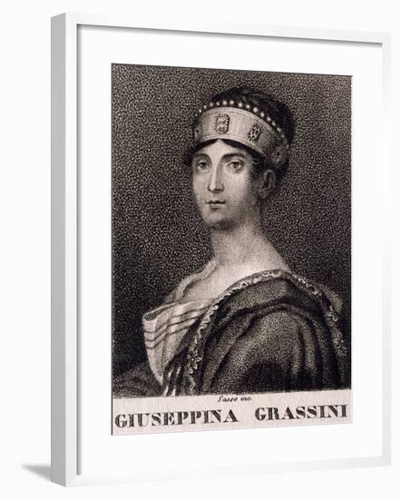 Portrait of Giuseppina Grassini-null-Framed Giclee Print