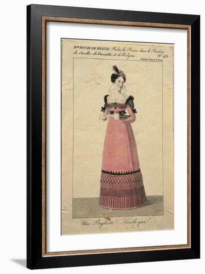 Portrait of Giuseppina Ronzi De Begnis in the Role of Rosina in 'The Barber of Seville'-Giorgio Berti-Framed Giclee Print