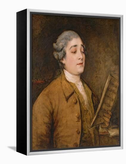 Portrait of Giusto Ferdinando Tenducci (C.1734-90) Castrato Singer and Composer, C.1773-75-Thomas Gainsborough-Framed Premier Image Canvas