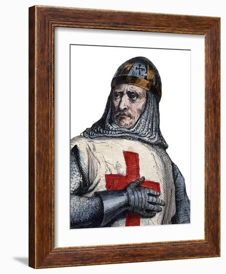 Portrait of Godfrey of Bouillon Frankish knight, one of the leaders of the First Crusade-French School-Framed Giclee Print