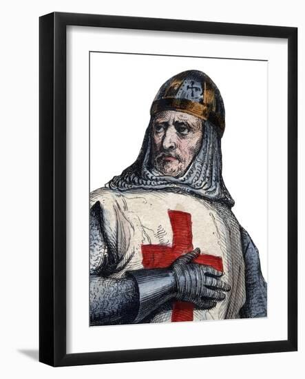 Portrait of Godfrey of Bouillon Frankish knight, one of the leaders of the First Crusade-French School-Framed Giclee Print