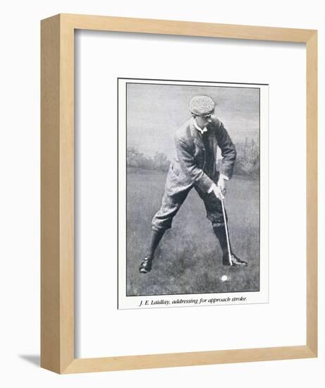 Portrait of golfer JE Laidlay, c1896-Unknown-Framed Giclee Print