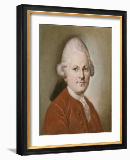 Portrait of Gotthold Ephraim Lessing, after 1770-Anton Graff-Framed Giclee Print