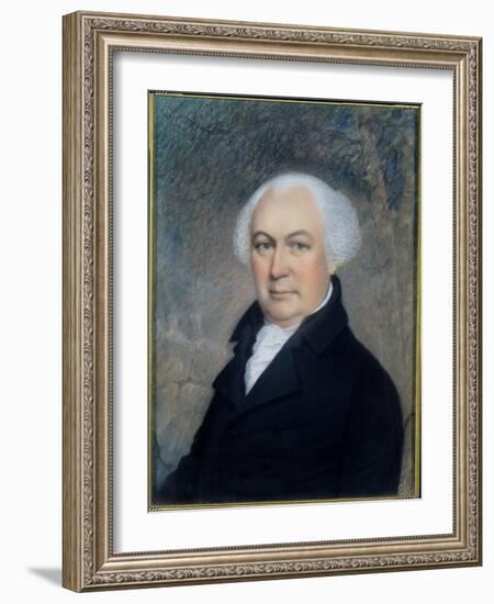 Portrait of Gouverneur Morris (1752-1816)-James Sharples-Framed Giclee Print