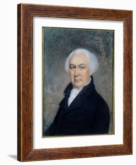 Portrait of Gouverneur Morris (1752-1816)-James Sharples-Framed Giclee Print