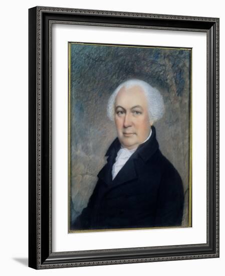 Portrait of Gouverneur Morris (1752-1816)-James Sharples-Framed Giclee Print