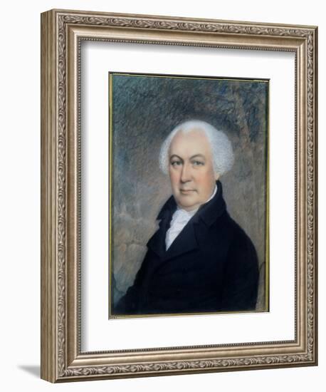 Portrait of Gouverneur Morris (1752-1816)-James Sharples-Framed Giclee Print