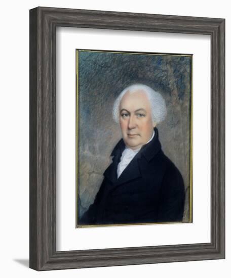 Portrait of Gouverneur Morris (1752-1816)-James Sharples-Framed Giclee Print