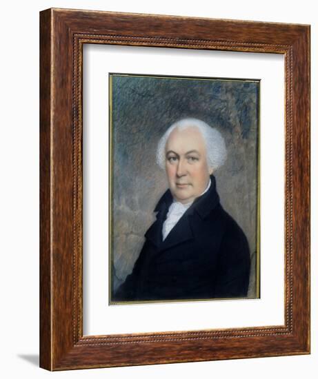 Portrait of Gouverneur Morris (1752-1816)-James Sharples-Framed Giclee Print