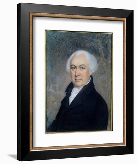 Portrait of Gouverneur Morris (1752-1816)-James Sharples-Framed Giclee Print