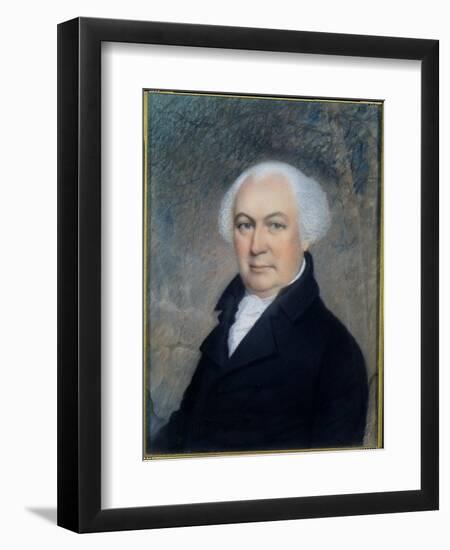 Portrait of Gouverneur Morris (1752-1816)-James Sharples-Framed Giclee Print