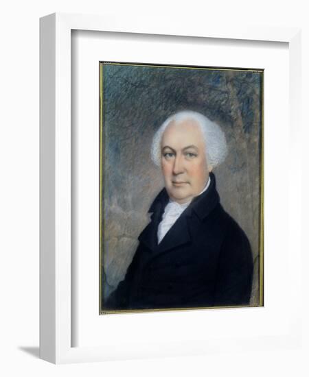 Portrait of Gouverneur Morris (1752-1816)-James Sharples-Framed Giclee Print