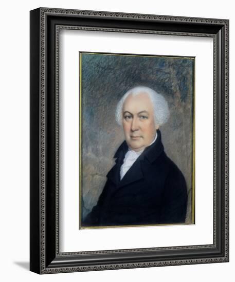 Portrait of Gouverneur Morris (1752-1816)-James Sharples-Framed Giclee Print