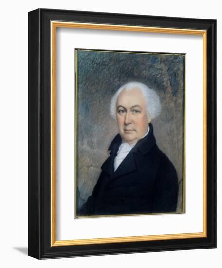 Portrait of Gouverneur Morris (1752-1816)-James Sharples-Framed Giclee Print