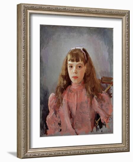 Portrait of Grand Duchess Olga Alexandrovna of Russia, 1893-Valentin Alexandrovich Serov-Framed Giclee Print