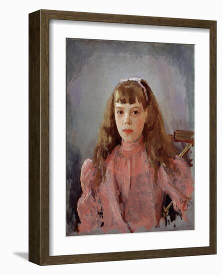 Portrait of Grand Duchess Olga Alexandrovna of Russia, 1893-Valentin Alexandrovich Serov-Framed Giclee Print