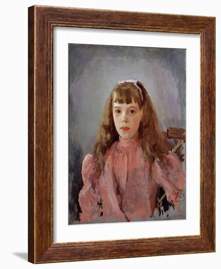 Portrait of Grand Duchess Olga Alexandrovna of Russia, 1893-Valentin Alexandrovich Serov-Framed Giclee Print