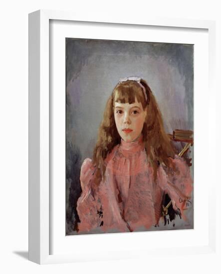 Portrait of Grand Duchess Olga Alexandrovna of Russia, 1893-Valentin Alexandrovich Serov-Framed Giclee Print