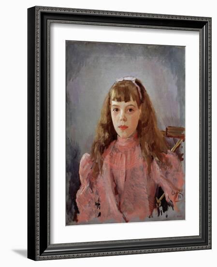 Portrait of Grand Duchess Olga Alexandrovna of Russia, 1893-Valentin Alexandrovich Serov-Framed Giclee Print