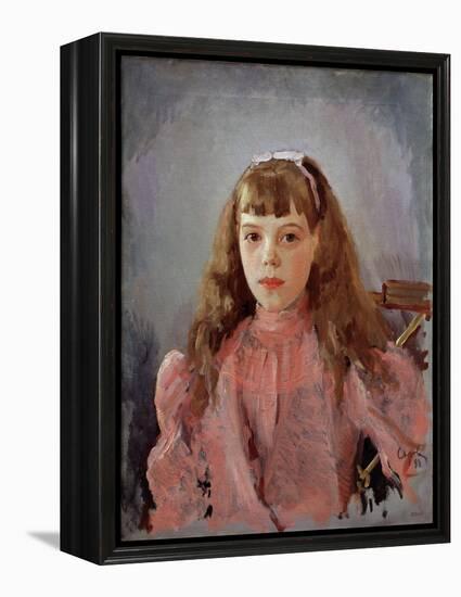 Portrait of Grand Duchess Olga Alexandrovna of Russia, 1893-Valentin Alexandrovich Serov-Framed Premier Image Canvas