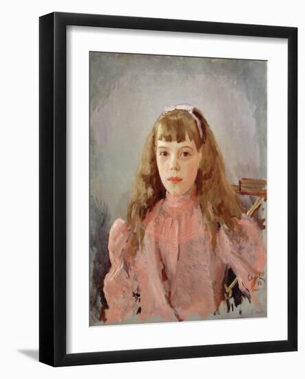 Portrait of Grand Duchess Olga Alexandrovna-Valentin Aleksandrovich Serov-Framed Giclee Print