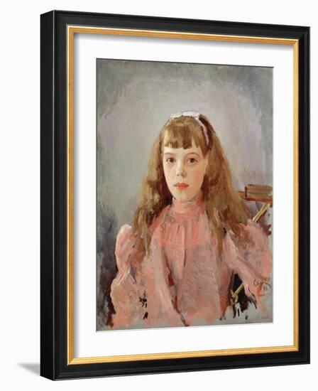 Portrait of Grand Duchess Olga Alexandrovna-Valentin Aleksandrovich Serov-Framed Giclee Print