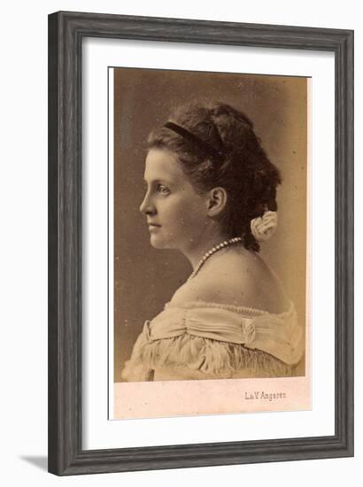 Portrait of Grand Duchess Olga Constantinovna of Russia (1851-192), 1870S-null-Framed Giclee Print