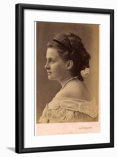 Portrait of Grand Duchess Olga Constantinovna of Russia (1851-192), 1870S-null-Framed Giclee Print