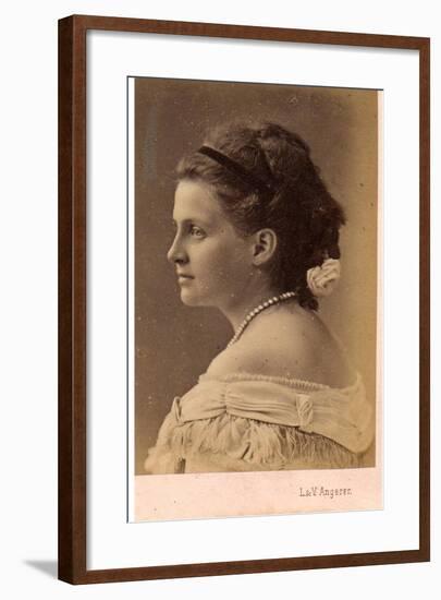 Portrait of Grand Duchess Olga Constantinovna of Russia (1851-192), 1870S-null-Framed Giclee Print