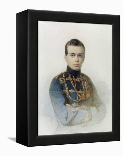 Portrait of Grand Duke Alexander Alexandrovich, Later Tsar Alexander III, 1861-Andrei Franzovich Belloli-Framed Premier Image Canvas