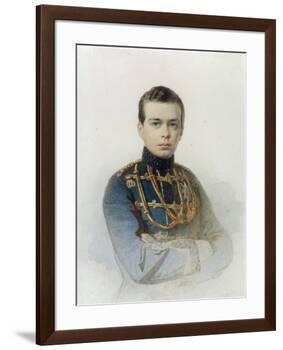 Portrait of Grand Duke Alexander Alexandrovich, Later Tsar Alexander III, 1861-Andrei Franzovich Belloli-Framed Giclee Print