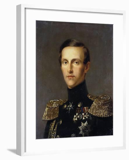 Portrait of Grand Duke Konstantin Nikolayevich of Russia, (1827-189), C1850-Franz Kruguer-Framed Giclee Print