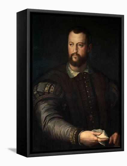 Portrait of Grand Duke of Tuscany Cosimo I De' Medici, (1519-157), after 1560-Agnolo Bronzino-Framed Premier Image Canvas