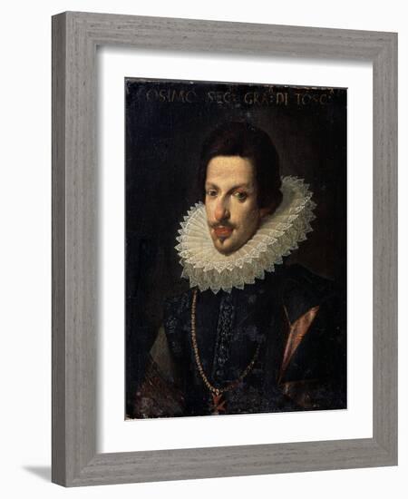 Portrait of Grand Duke of Tuscany Cosimo II De' Medici, 17th Century-Justus Sustermans-Framed Giclee Print