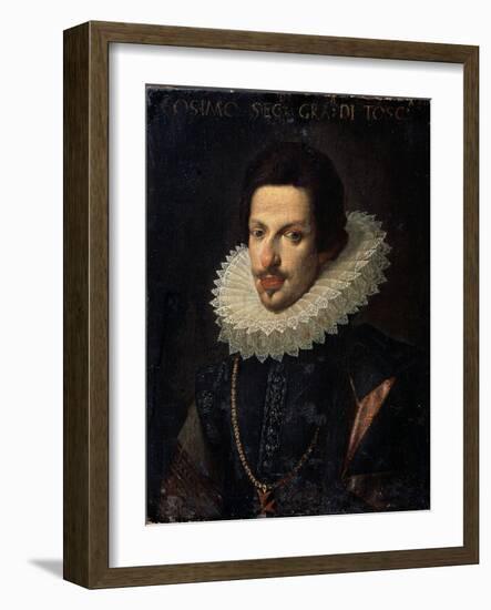 Portrait of Grand Duke of Tuscany Cosimo II De' Medici, 17th Century-Justus Sustermans-Framed Giclee Print