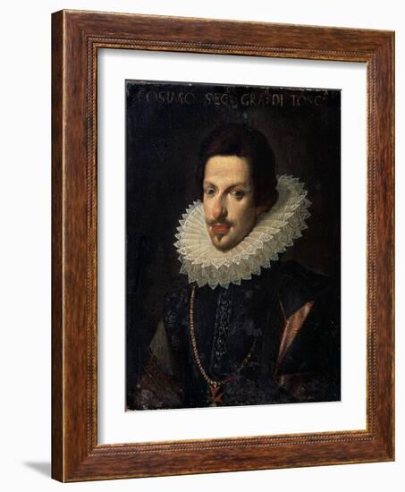 Portrait of Grand Duke of Tuscany Cosimo II De' Medici, 17th Century-Justus Sustermans-Framed Giclee Print