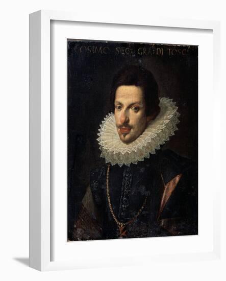 Portrait of Grand Duke of Tuscany Cosimo II De' Medici, 17th Century-Justus Sustermans-Framed Giclee Print