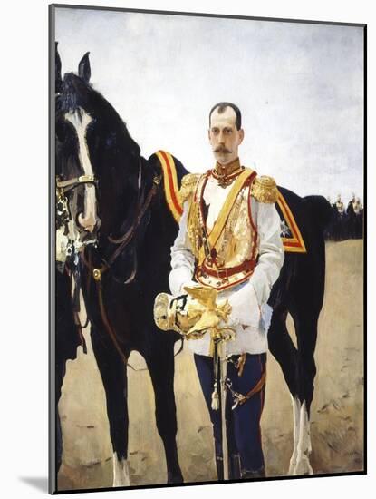 Portrait of Grand Duke Paul Alexandrovich of Russia (1860-191), 1897-Valentin Alexandrovich Serov-Mounted Giclee Print