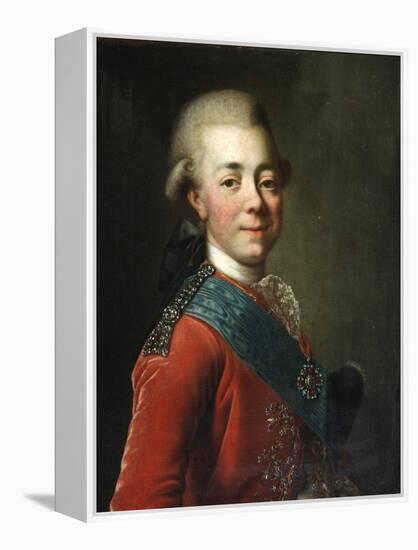 Portrait of Grand Duke Pavel Petrovich (1754-180), 1770S-Dmitri Grigorievich Levitsky-Framed Premier Image Canvas