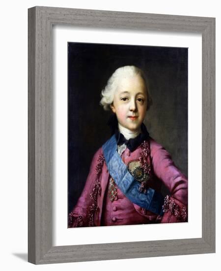 Portrait of Grand Duke Pavel Petrovich (1754-180)-Vigilius Erichsen-Framed Giclee Print