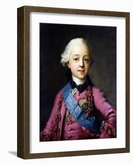 Portrait of Grand Duke Pavel Petrovich (1754-180)-Vigilius Erichsen-Framed Giclee Print