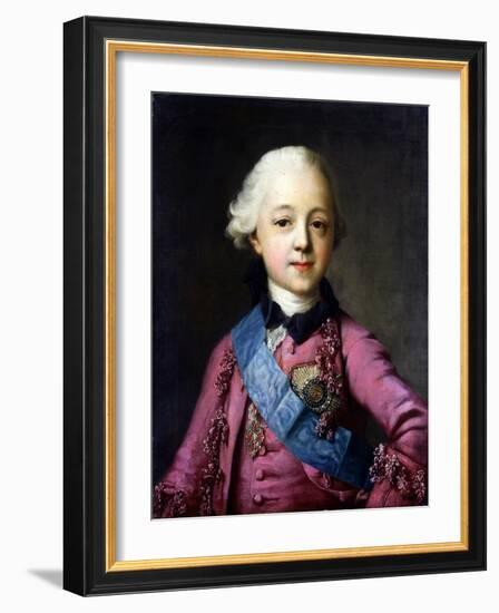 Portrait of Grand Duke Pavel Petrovich (1754-180)-Vigilius Erichsen-Framed Giclee Print