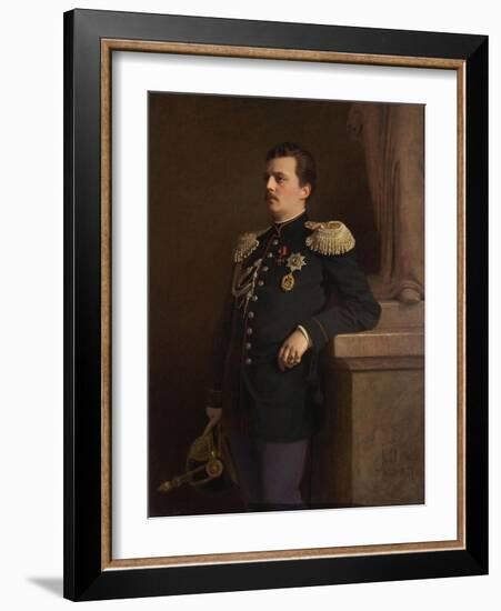 Portrait of Grand Duke Vladimir Alexandrovich of Russia (1847-190), 1880S-Ivan Nikolayevich Kramskoi-Framed Giclee Print