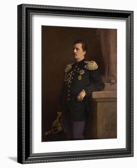 Portrait of Grand Duke Vladimir Alexandrovich of Russia (1847-190), 1880S-Ivan Nikolayevich Kramskoi-Framed Giclee Print