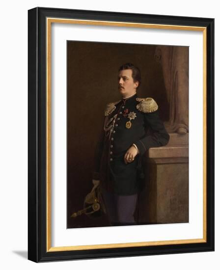 Portrait of Grand Duke Vladimir Alexandrovich of Russia (1847-190), 1880S-Ivan Nikolayevich Kramskoi-Framed Giclee Print