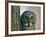 Portrait of Great Grey Owl (Strix Nebulosa) Behind Scots Pine Tree, Scotland, UK-Pete Cairns-Framed Photographic Print