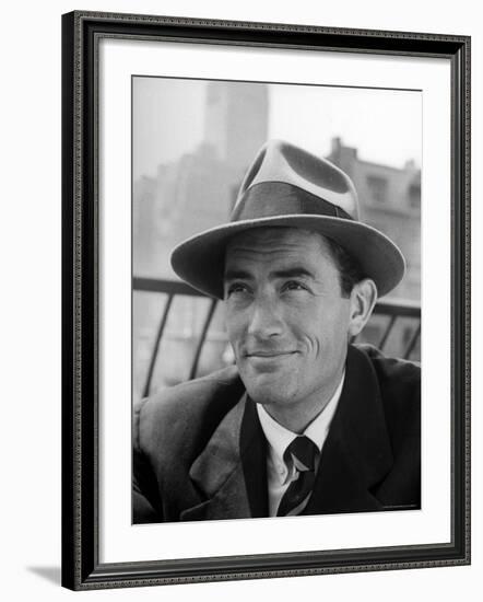 Portrait of Gregory Peck, Wearing a Hat-Nina Leen-Framed Premium Photographic Print